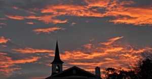 Sunset over Churchyard